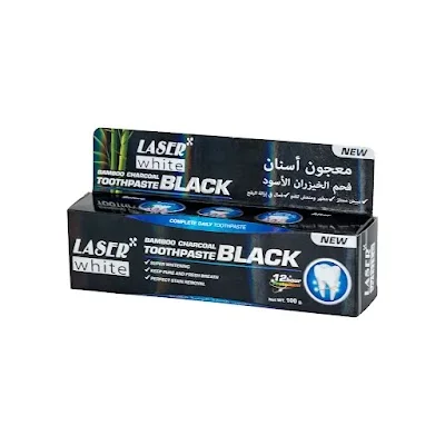 ليزر وايت 2095 معجون أسنان بالفحم الأسود 100 جم
