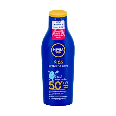 نيڤيا صان لوشن الشمس المرطب للأطفال، صن كيدز مويستشرايزنغ SPF 50+، بحجم 200 مل