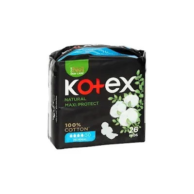 كوتكس ماكسي حماية طبيعية عادي بالاجنحة 6*26 حبة
