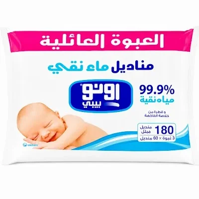 أونو بلس مناديل مياة 4*(3*60)