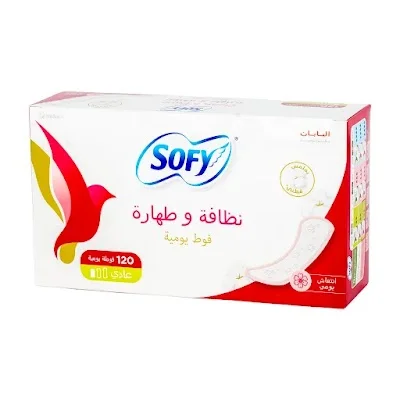 سوفي فوط يومية كلين اند بيور عادي معطرة 4*120 حبة