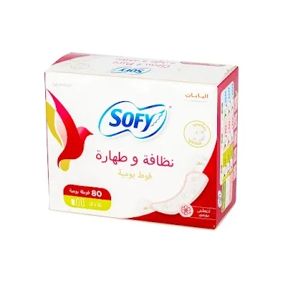 سوفي فوط يومية كلين اند بيور عادي معطرة 5*80 حبة