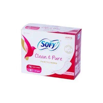 سوفي فوط يومية كلين اند بيور كبير غير معطرة 5*76 حبة